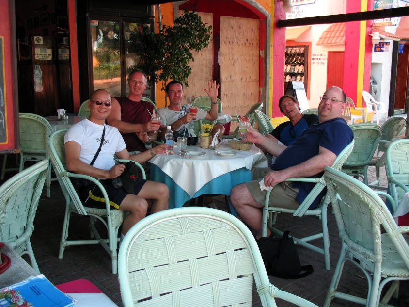 Having drinks in Cozumel picture