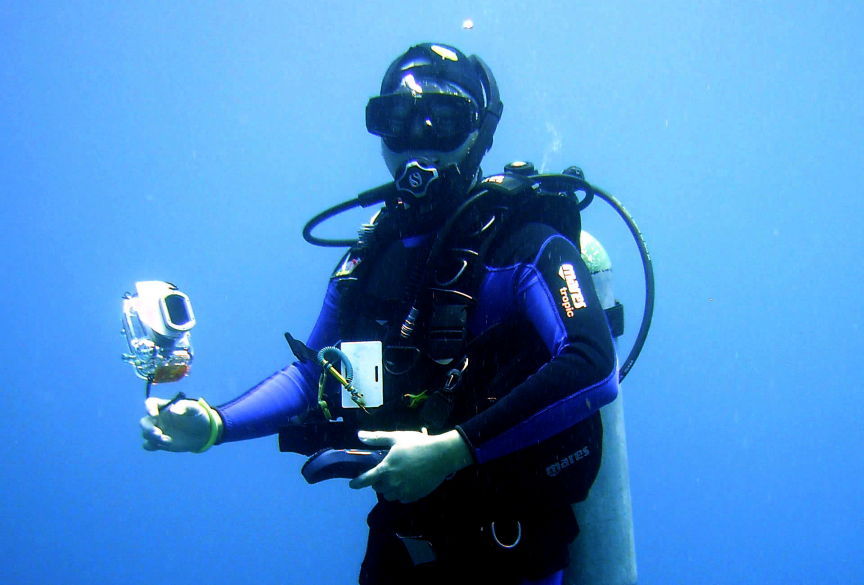 Gary and underwater camera picture